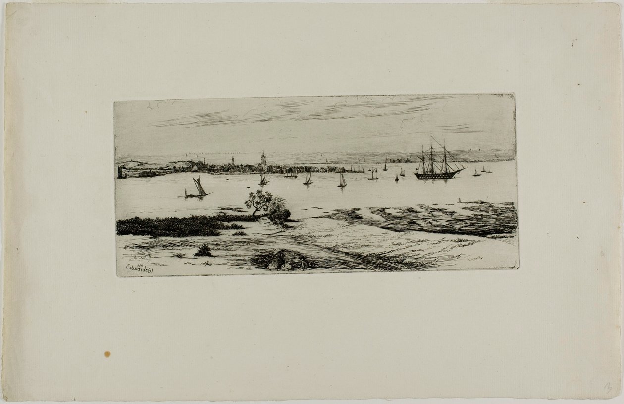 Bateaux dans un port - Edwin Edwards