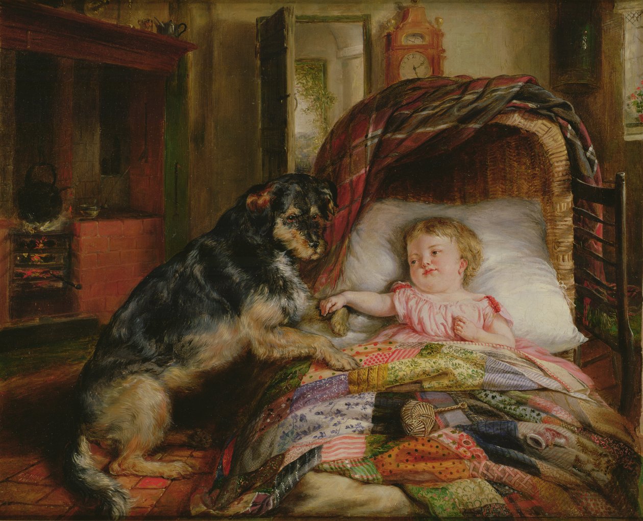 Gardant le bébé - Edwin Frederick Holt