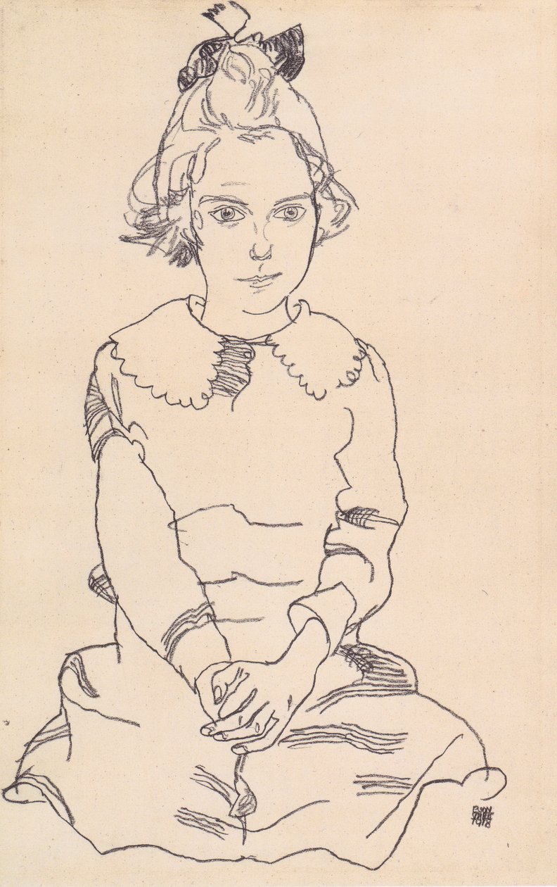 Portrait de Maria Steiner - Egon Schiele
