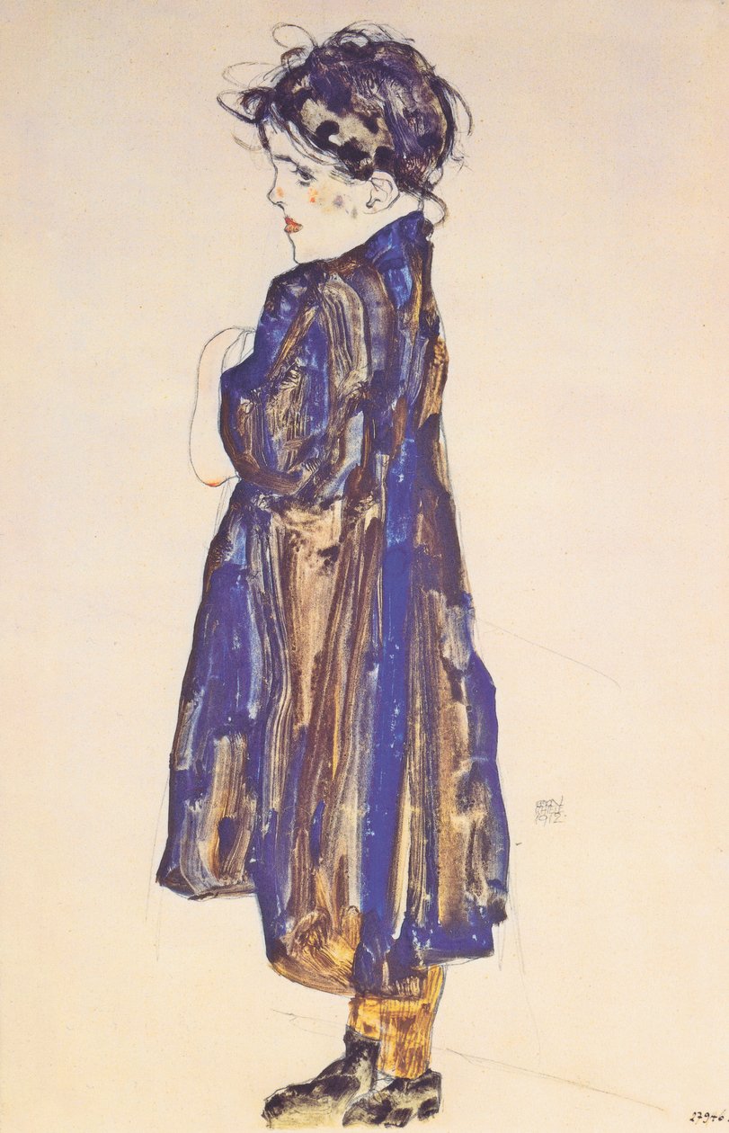 Jeune fille paysanne - Egon Schiele