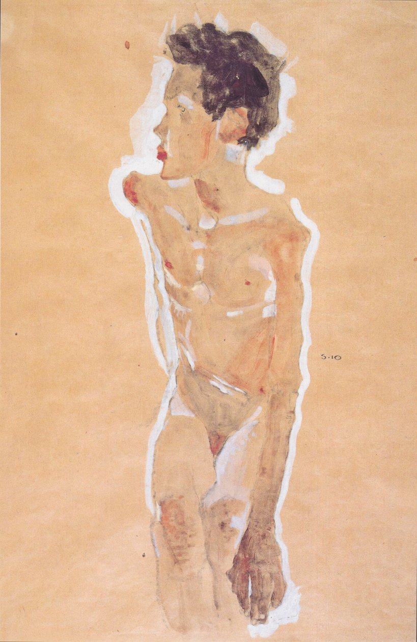 Nu de garçon - Egon Schiele