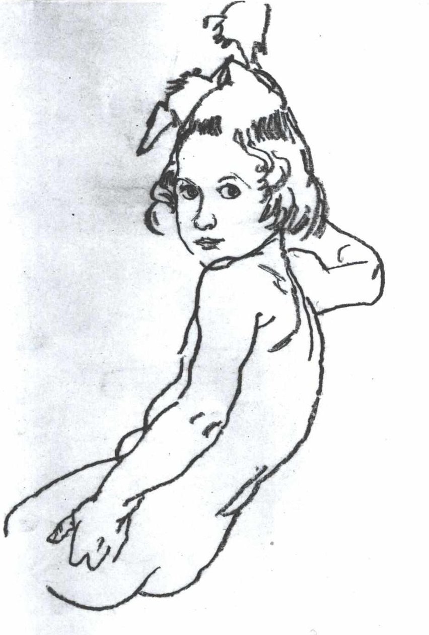 Nu de fille - Egon Schiele
