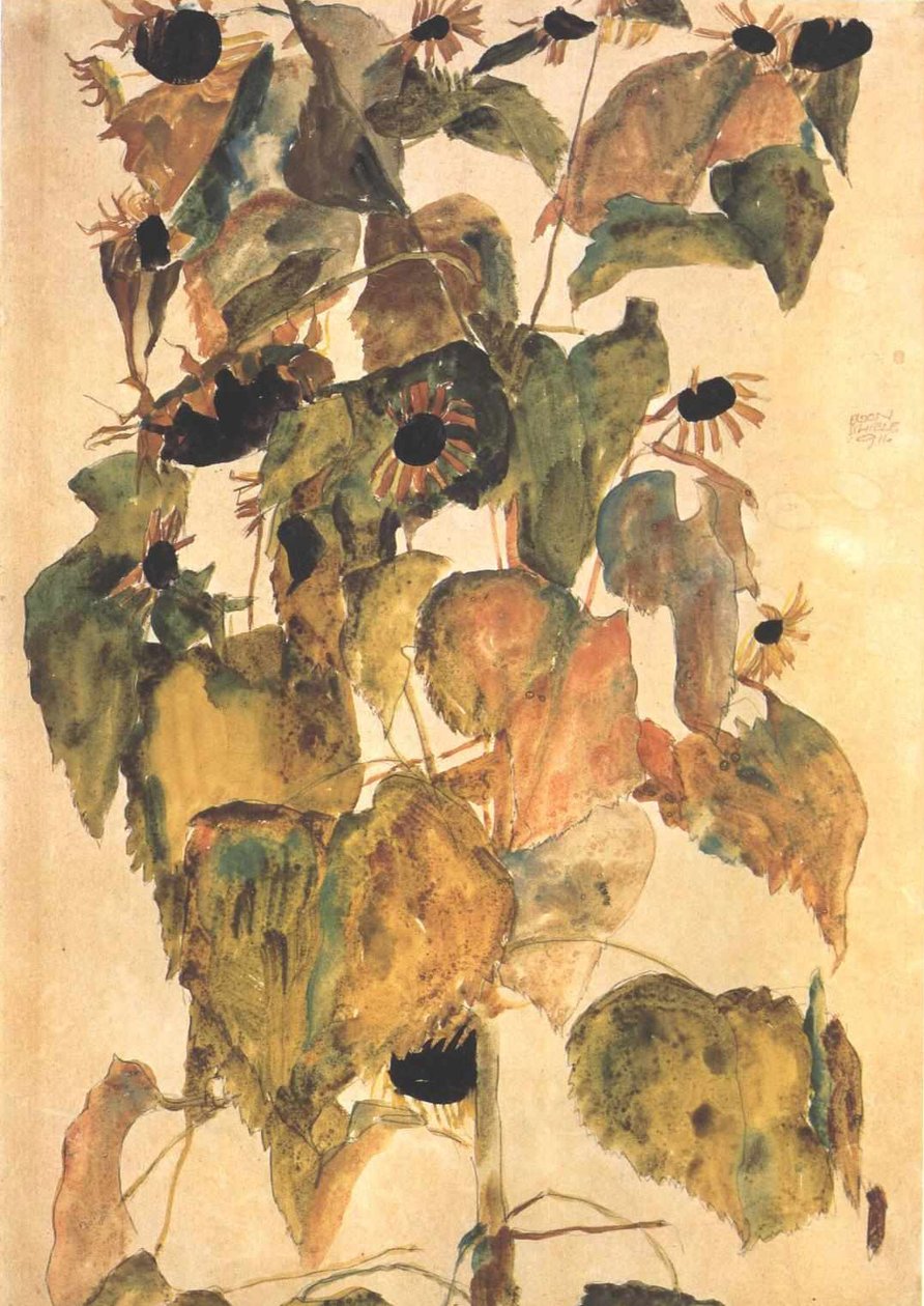 Tournesols - Egon Schiele