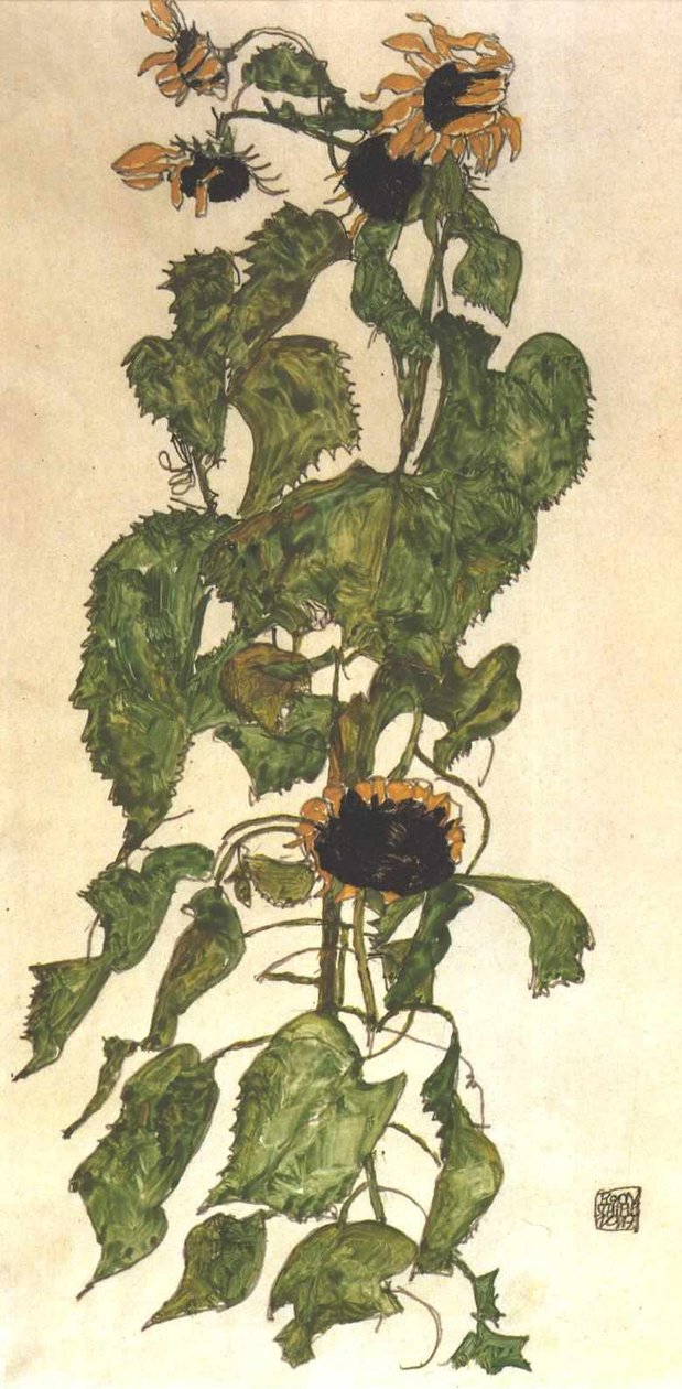 Tournesols - Egon Schiele