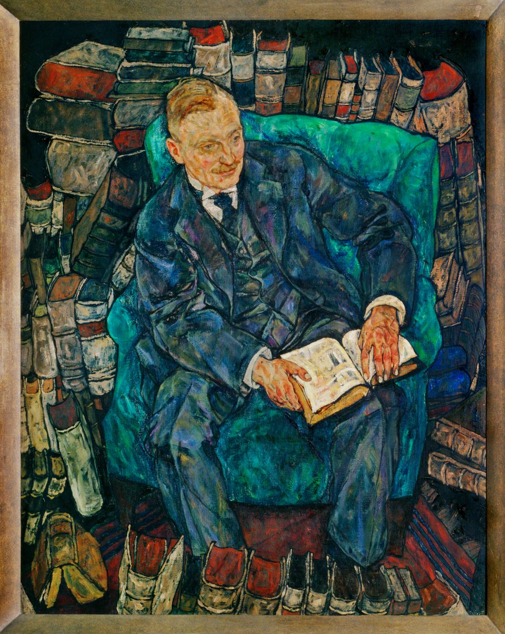 Bildnis Dr. Hugo Koller ... (peinture sur toile) - Egon Schiele