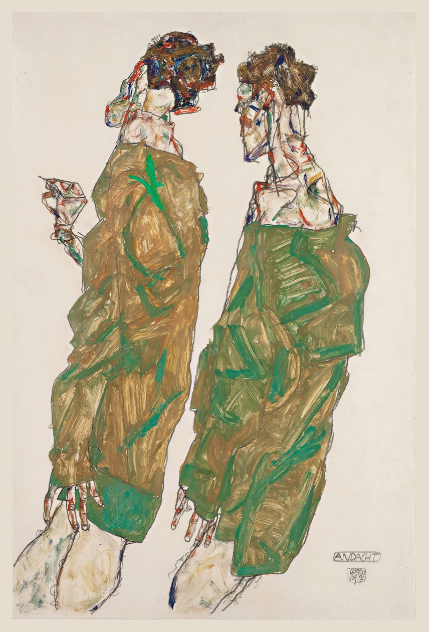 Dévotion, 1913 - Egon Schiele