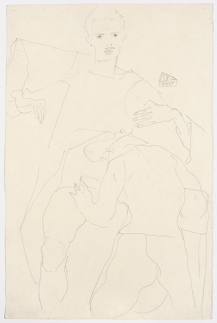 Scène érotique - Egon Schiele