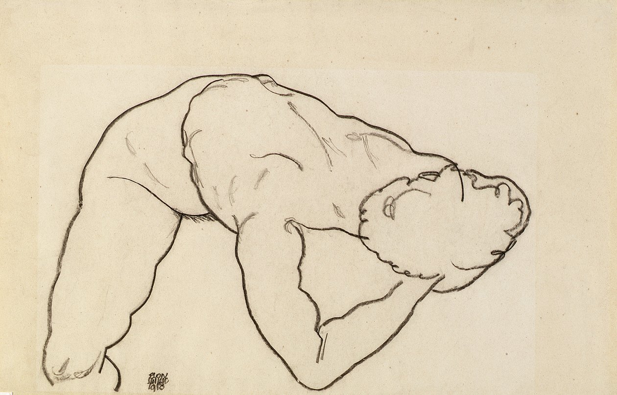 Nu féminin, 1918 - Egon Schiele