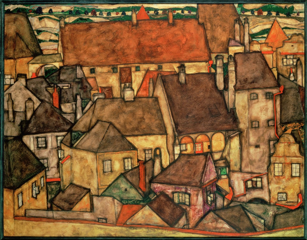 Ville jaune ... - Egon Schiele