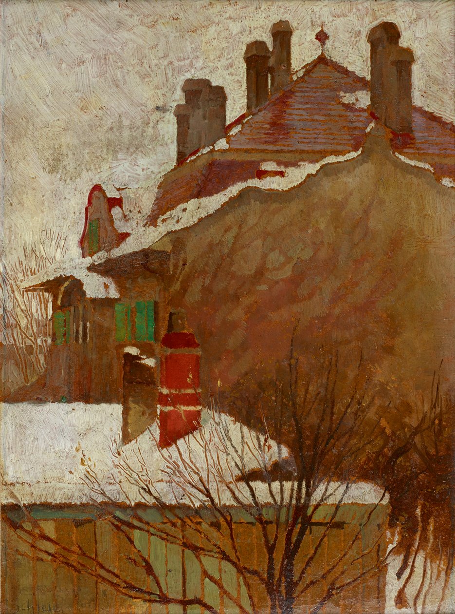 Maisons en hiver (vue de l