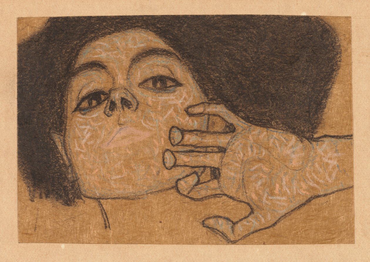 Tête de femme - Egon Schiele