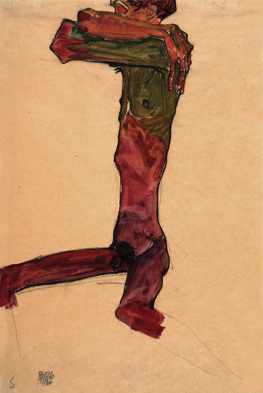 Nu masculin, 1910 - Egon Schiele