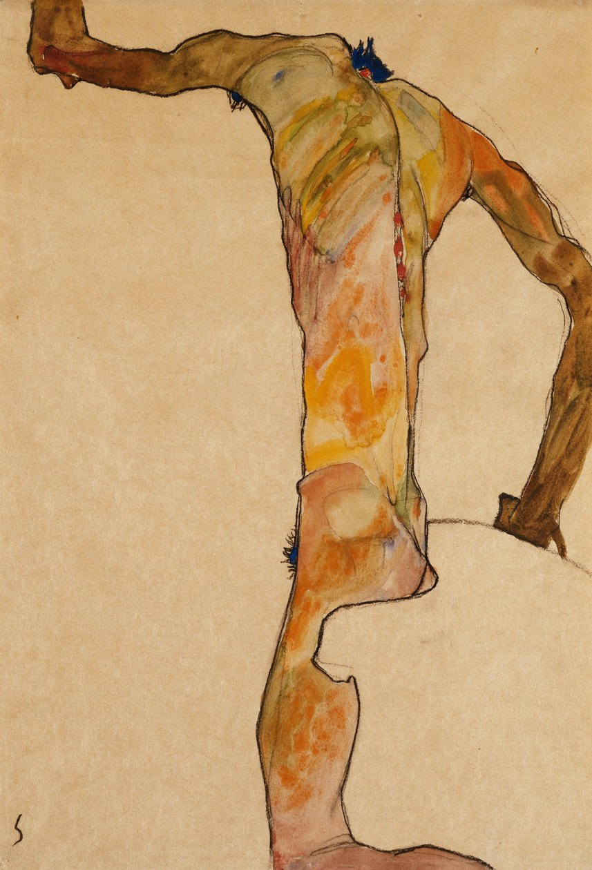 Nu masculin, 1910 - Egon Schiele