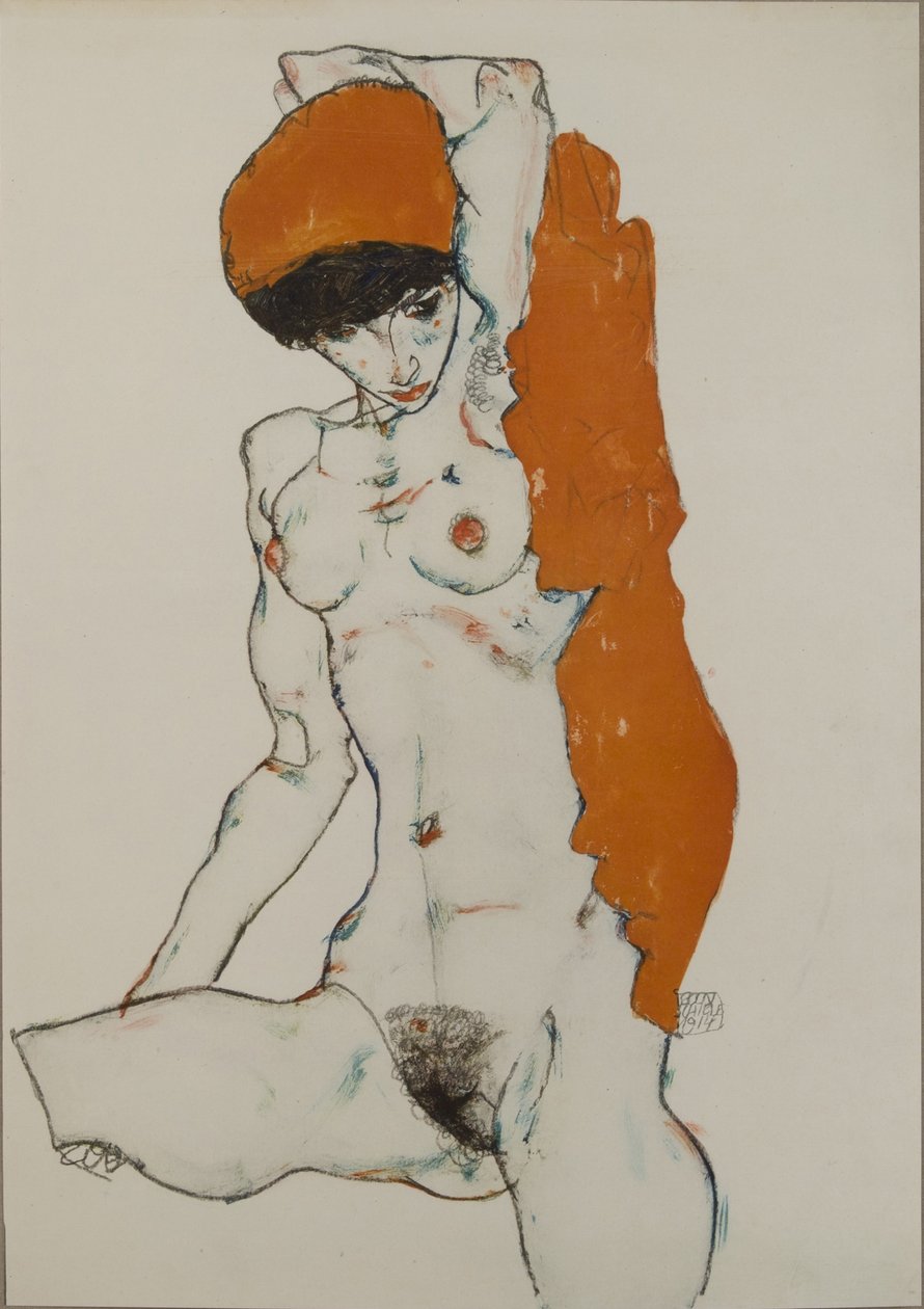 Nu, 1914 - Egon Schiele