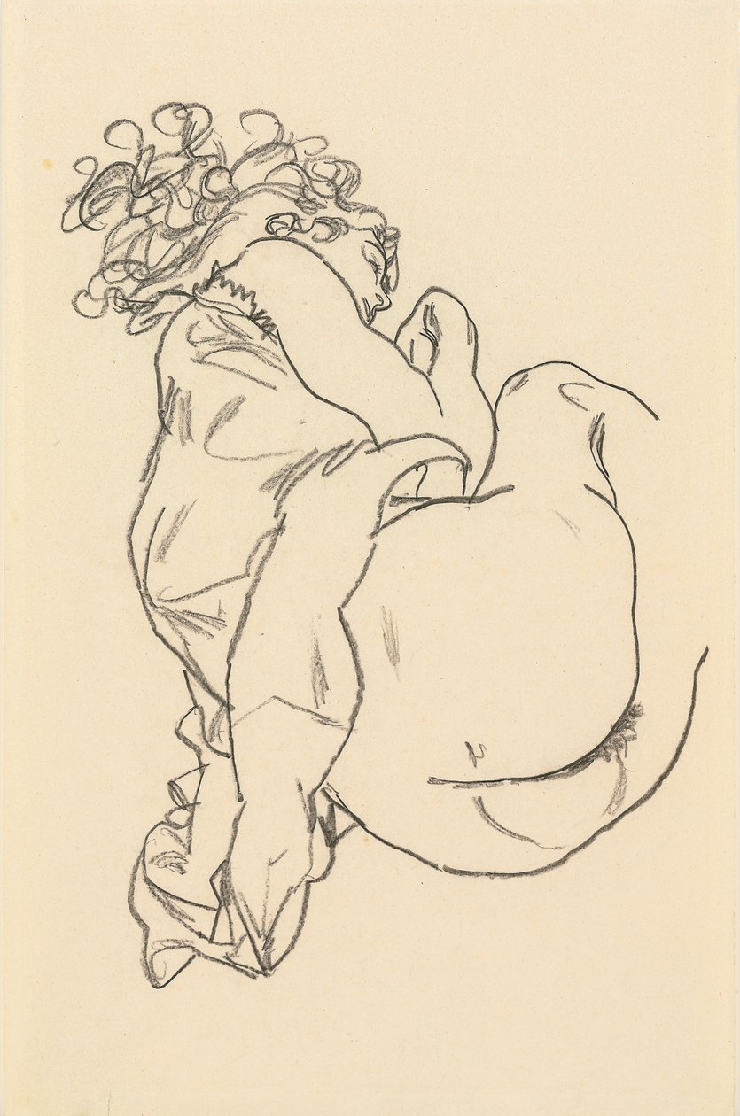 Nu couché - Egon Schiele