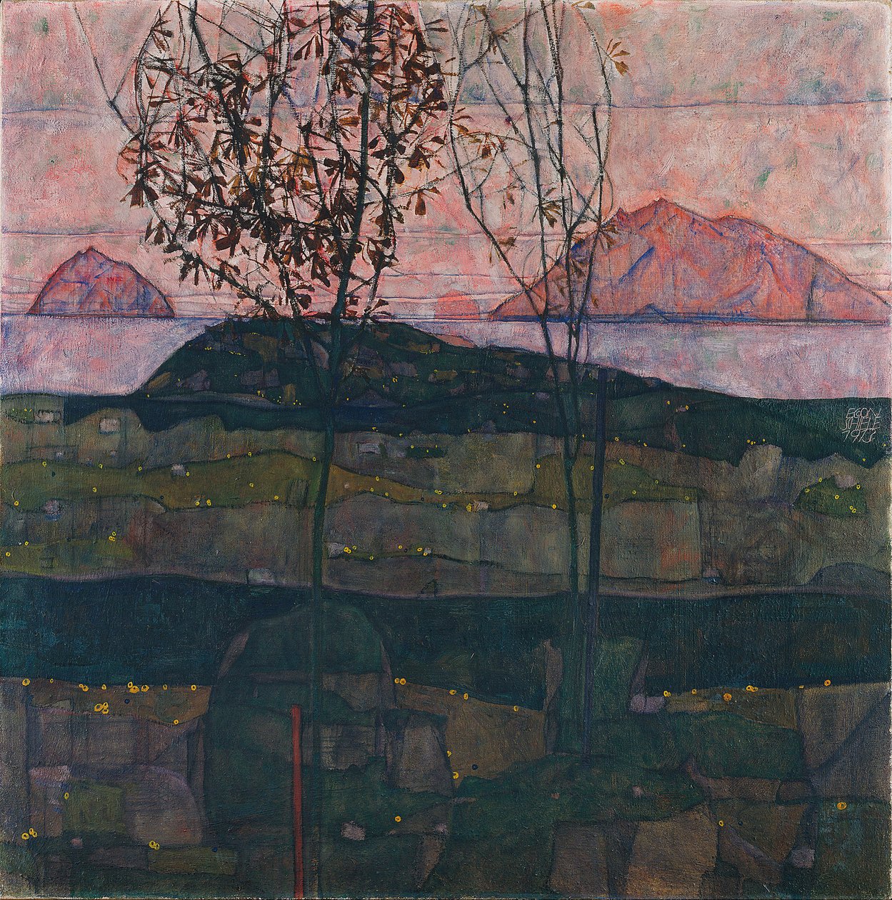 Coucher de soleil, 1913 - Egon Schiele