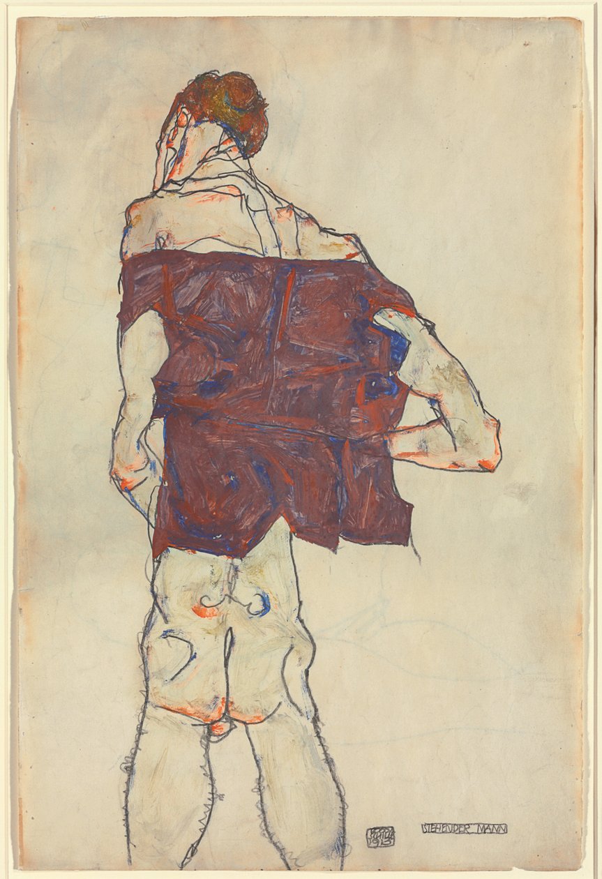 Homme debout, 1913 - Egon Schiele
