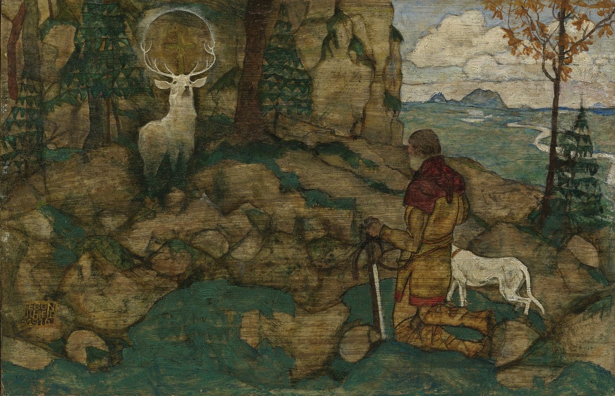 La vision de Saint Hubert, 1916 - Egon Schiele