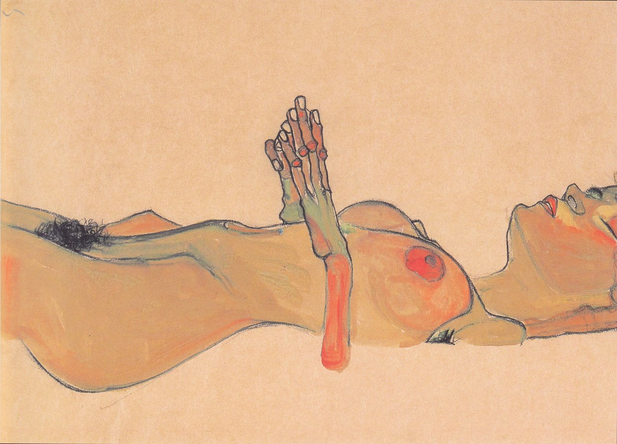 Jeune fille morte - Egon Schiele