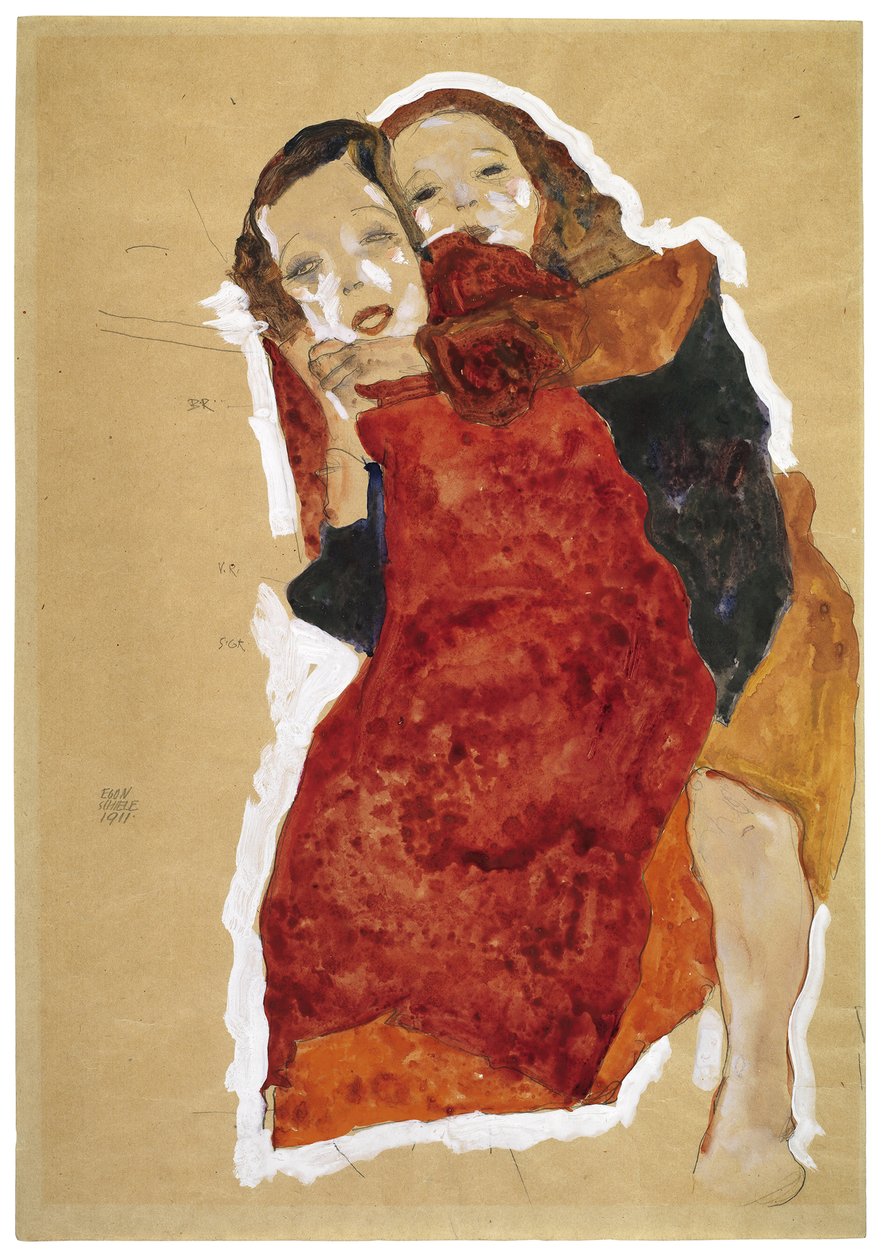 Deux filles - Egon Schiele