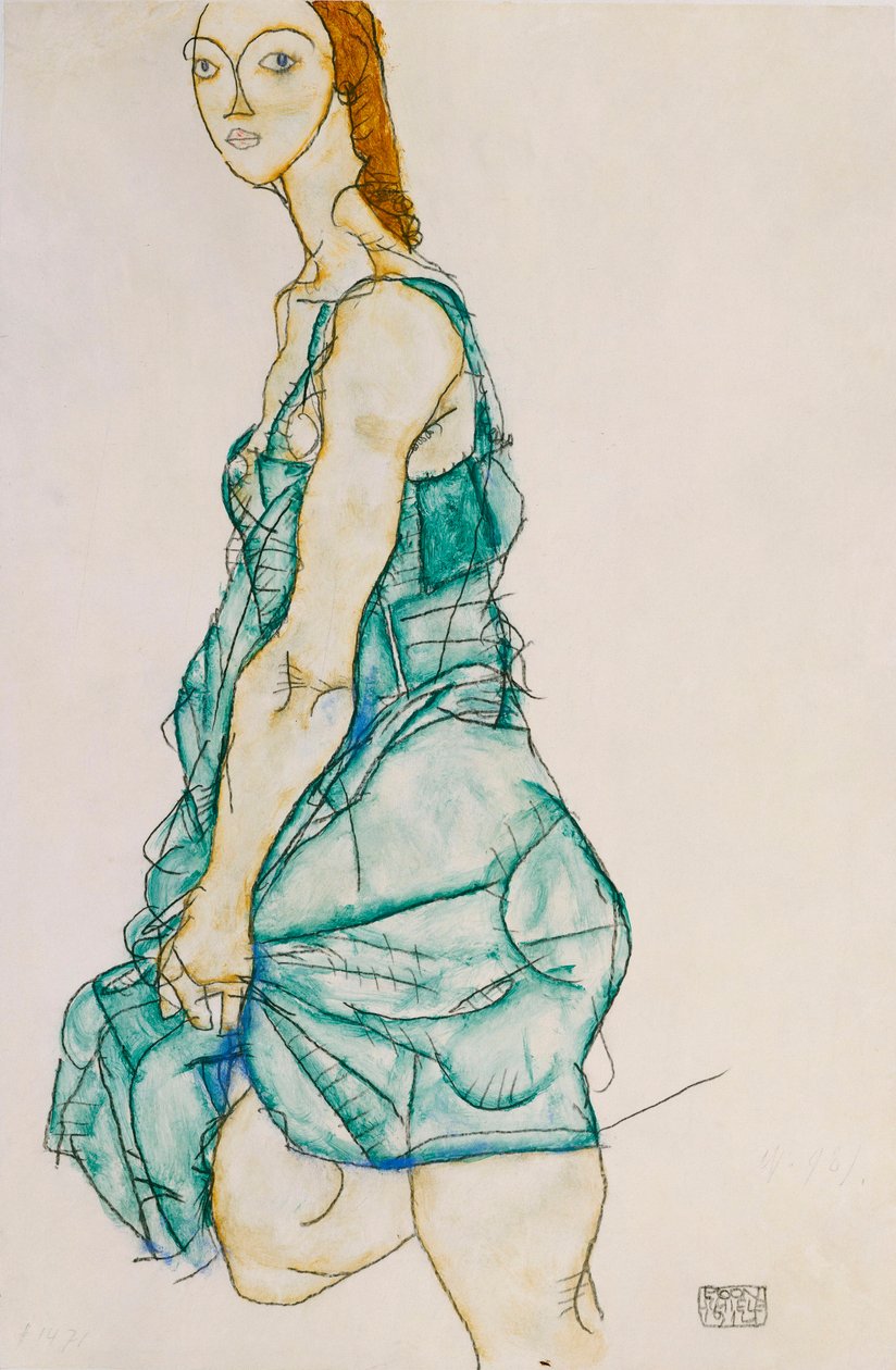 Femme debout - Egon Schiele