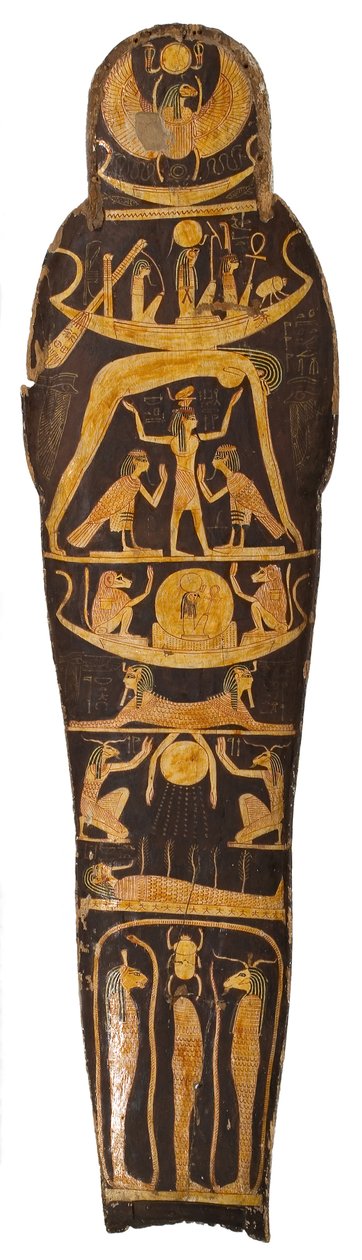 Couvercle de momie, du cercueil du Chef des scribes du temple d