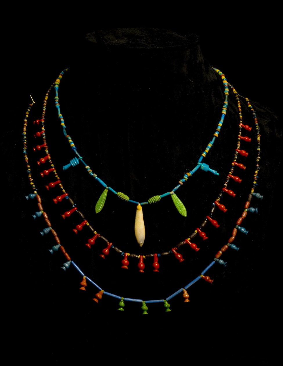Colliers de perles, Nouvel Empire (faïence) - Egyptian 18th Dynasty