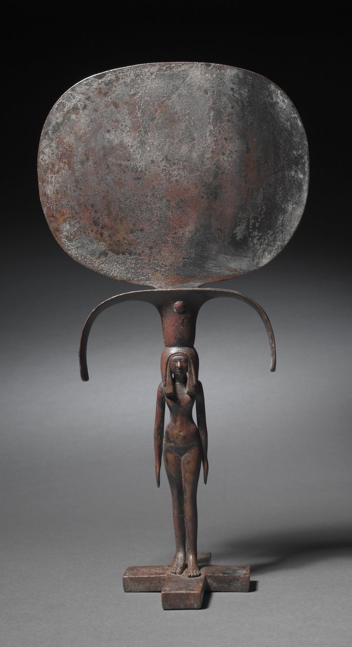 Miroir caryatide, vers 1540-1296 avant J.-C. - Egyptian 18th Dynasty