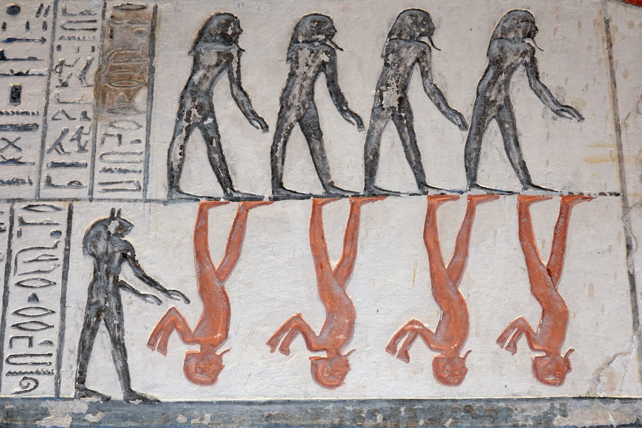 Hiéroglyphe, Tombe de Ramsès IX, Louxor - Egyptian Egyptian
