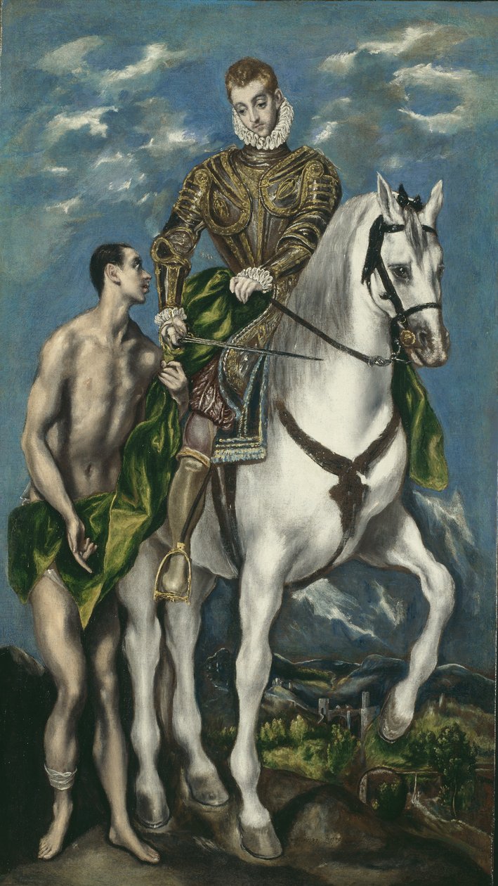 Saint Martin et le mendiant, 1597-1600 - El Greco
