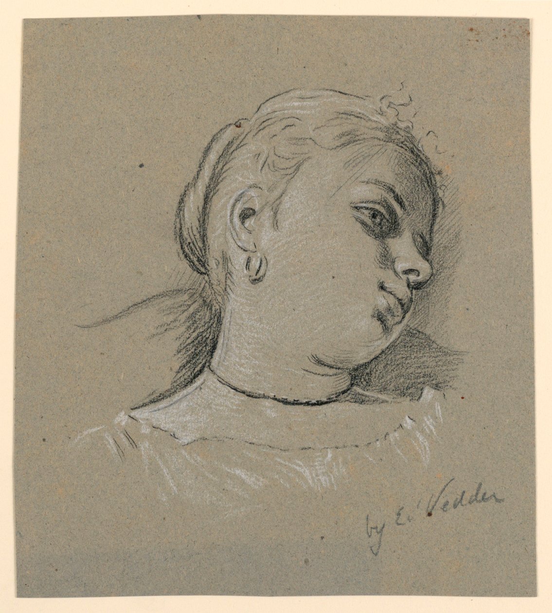 Fille italienne - Elihu Vedder