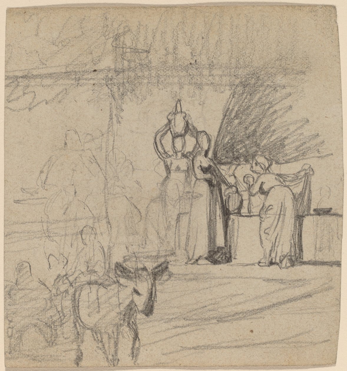 Fils et âne - Elihu Vedder