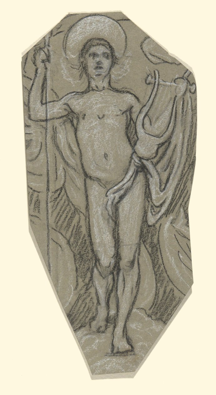 Étude pour Apollon - Elihu Vedder