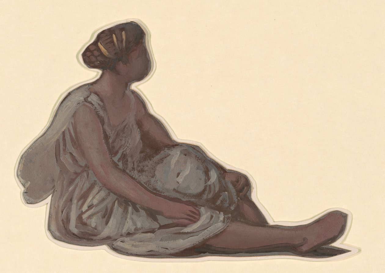 Étude pour "Filles grecques se baignant" - Elihu Vedder