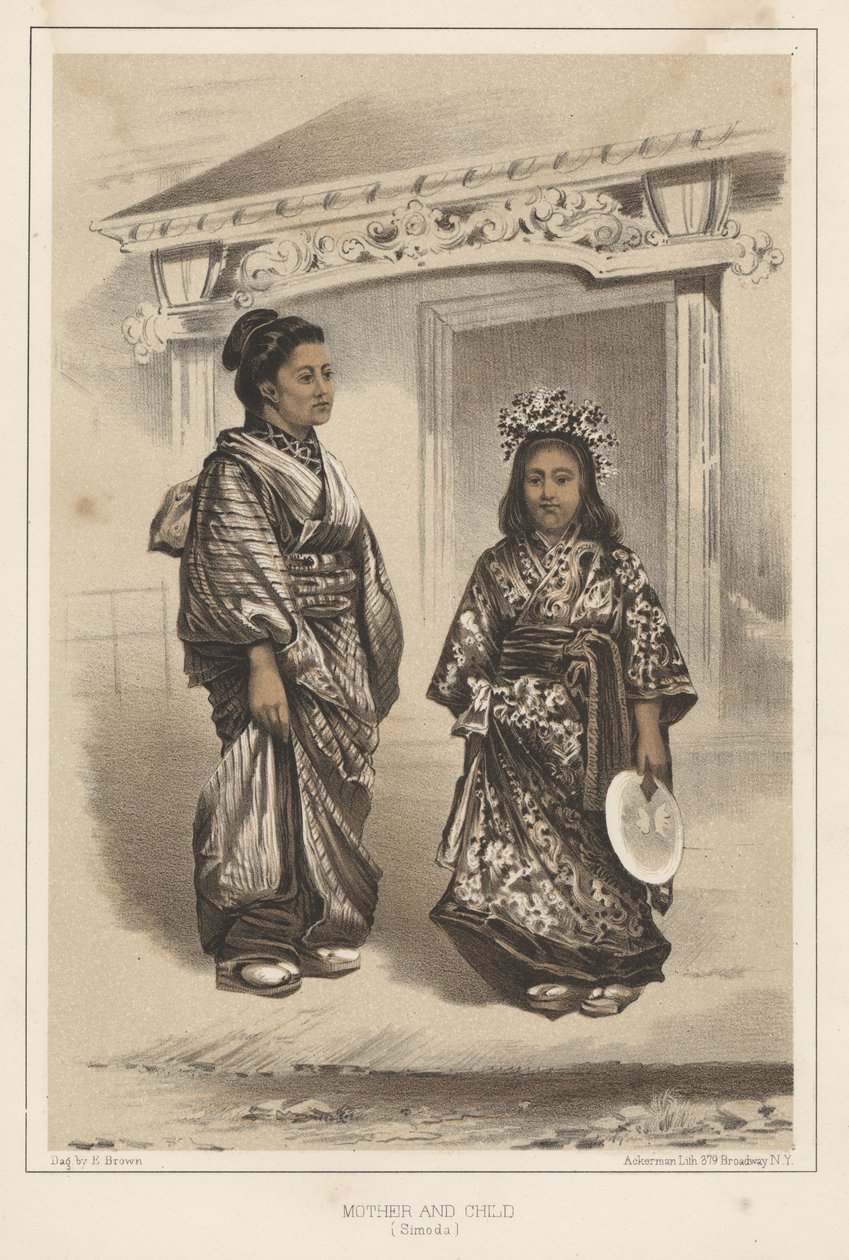Mère et enfant (Simoda), 1855 - Eliphalet Brown