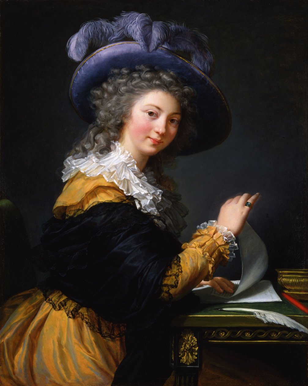Comtesse de Cérès (ancien titre de 1963 à 1992) - Dame pliant une lettre - Elisabeth Louise Vigee Lebrun