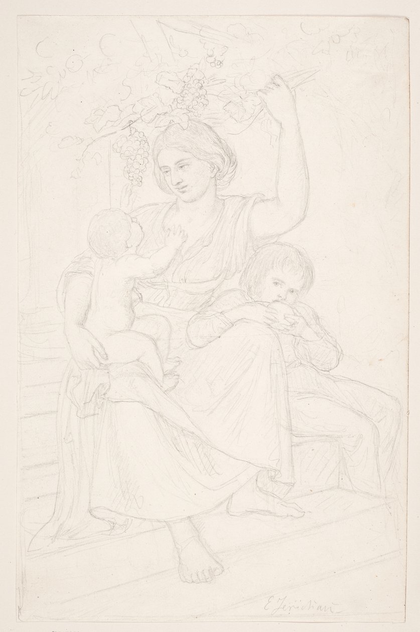 Une Italienne avec deux enfants - Elisabeth Jerichau Baumann