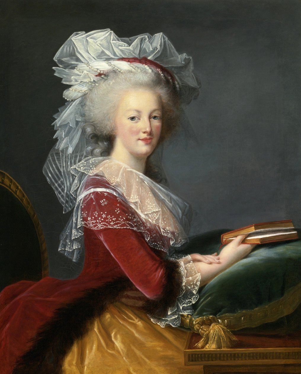 Marie-Antoinette avec un livre - Elisabeth Louise Vigee Lebrun