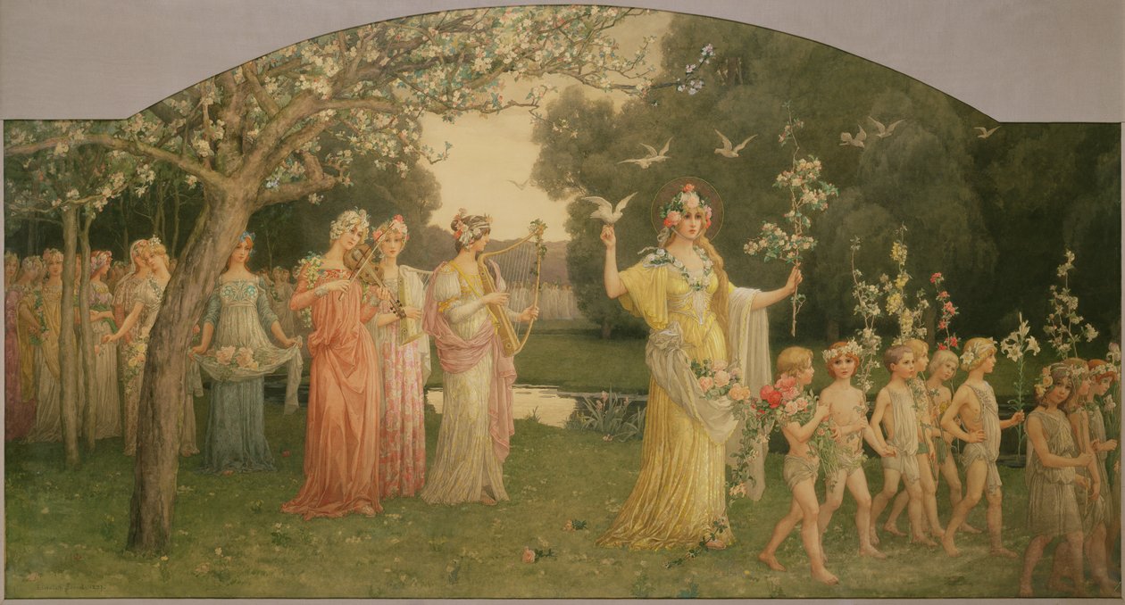Procession de Flora - Elisabeth Sonrel