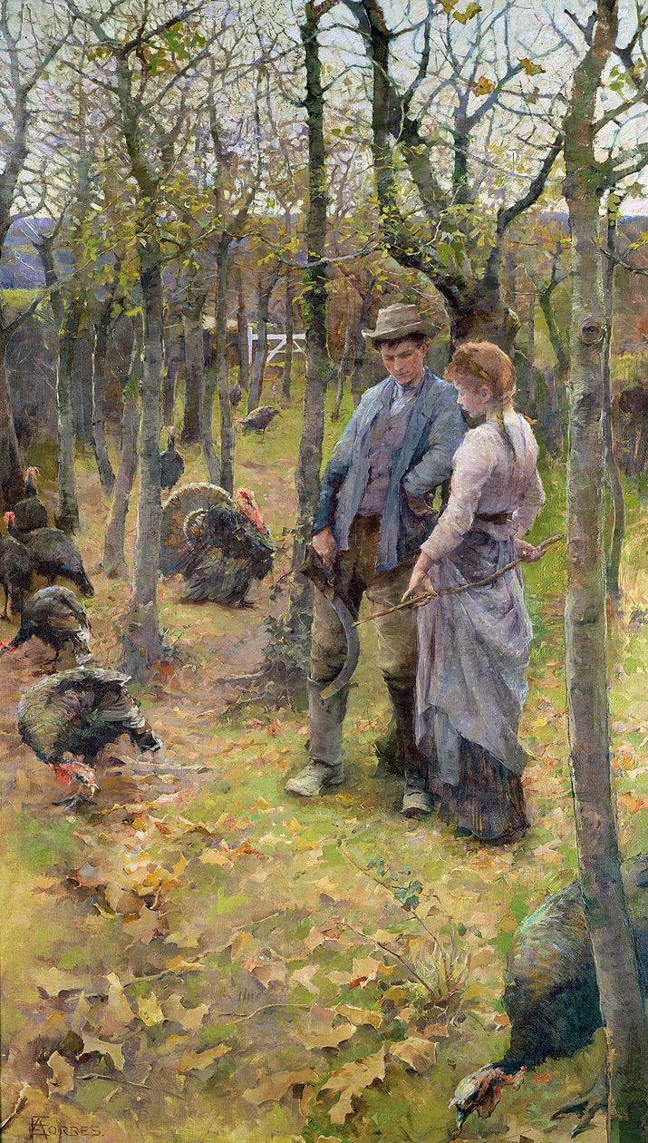 Le bord du bois, exposé en 1894 - Elizabeth Adela Stanhope Forbes