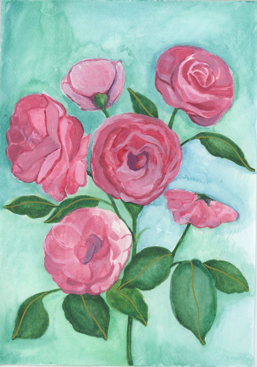 Roses roses, 2017 (aquarelle) - Elizabeth Rider