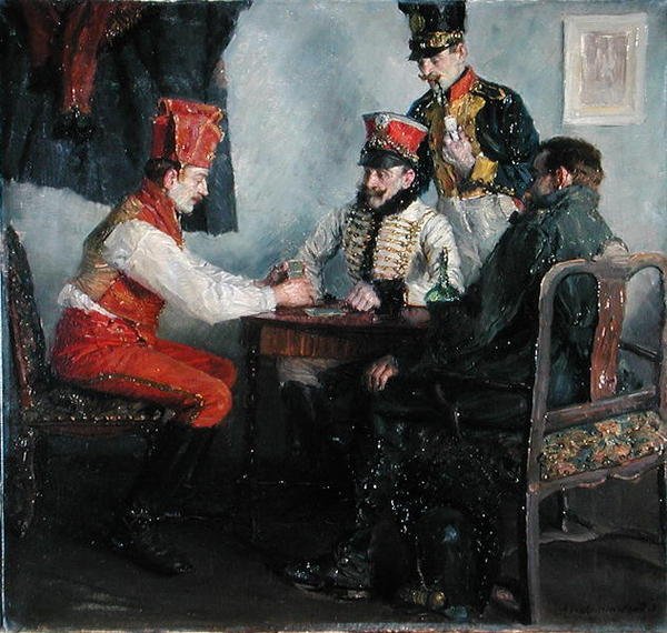 À la Table de Jeu - Emanuel Bachrach Baree