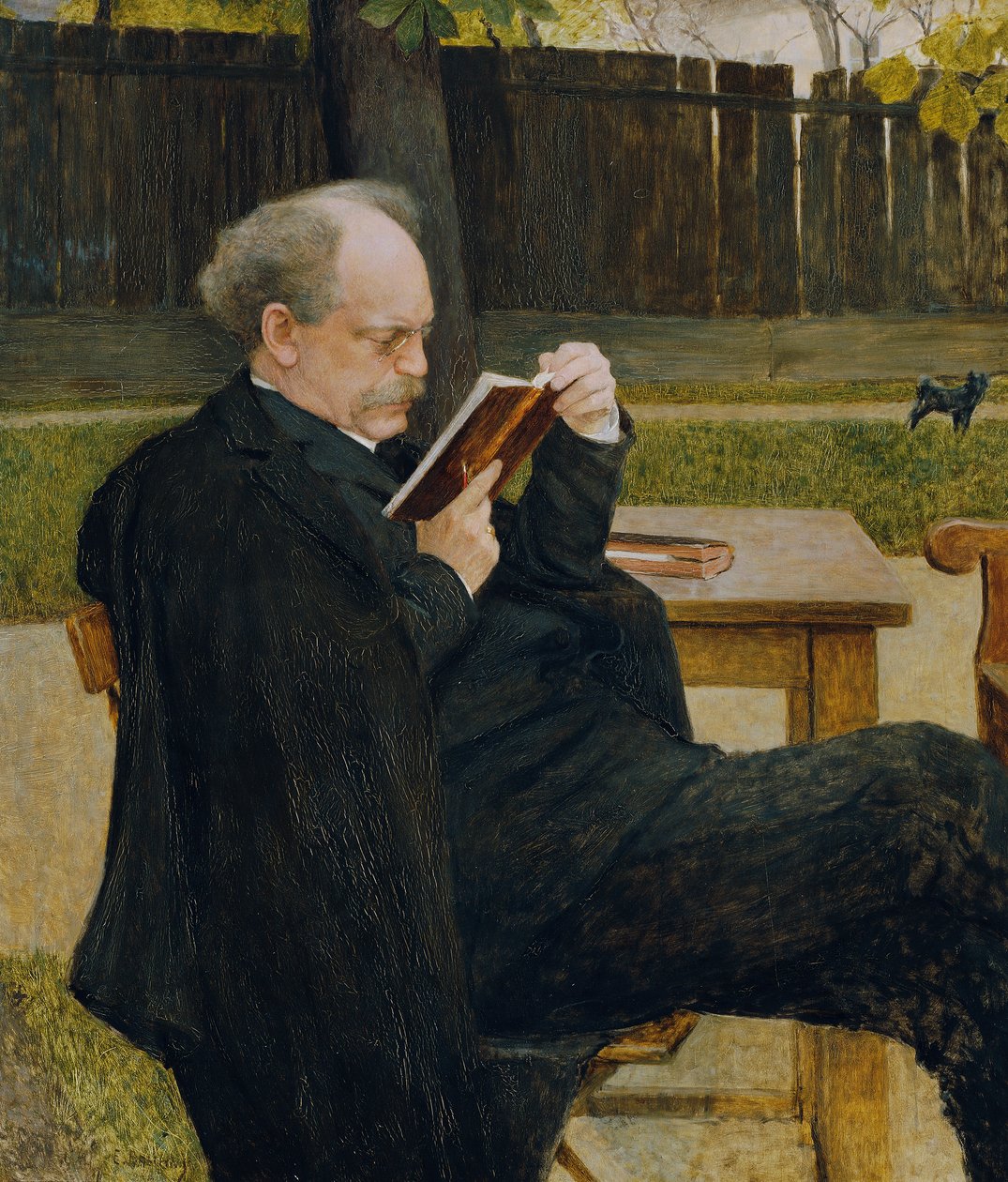 Homme lisant - Emanuel Baschny