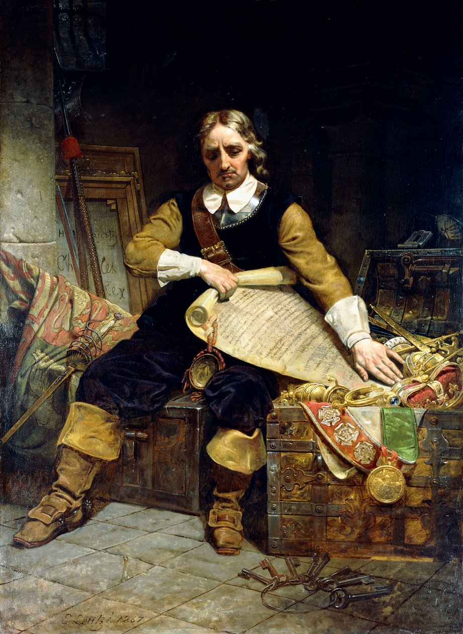 Oliver Cromwell, 1867 - Emanuel Gottlieb Leutze
