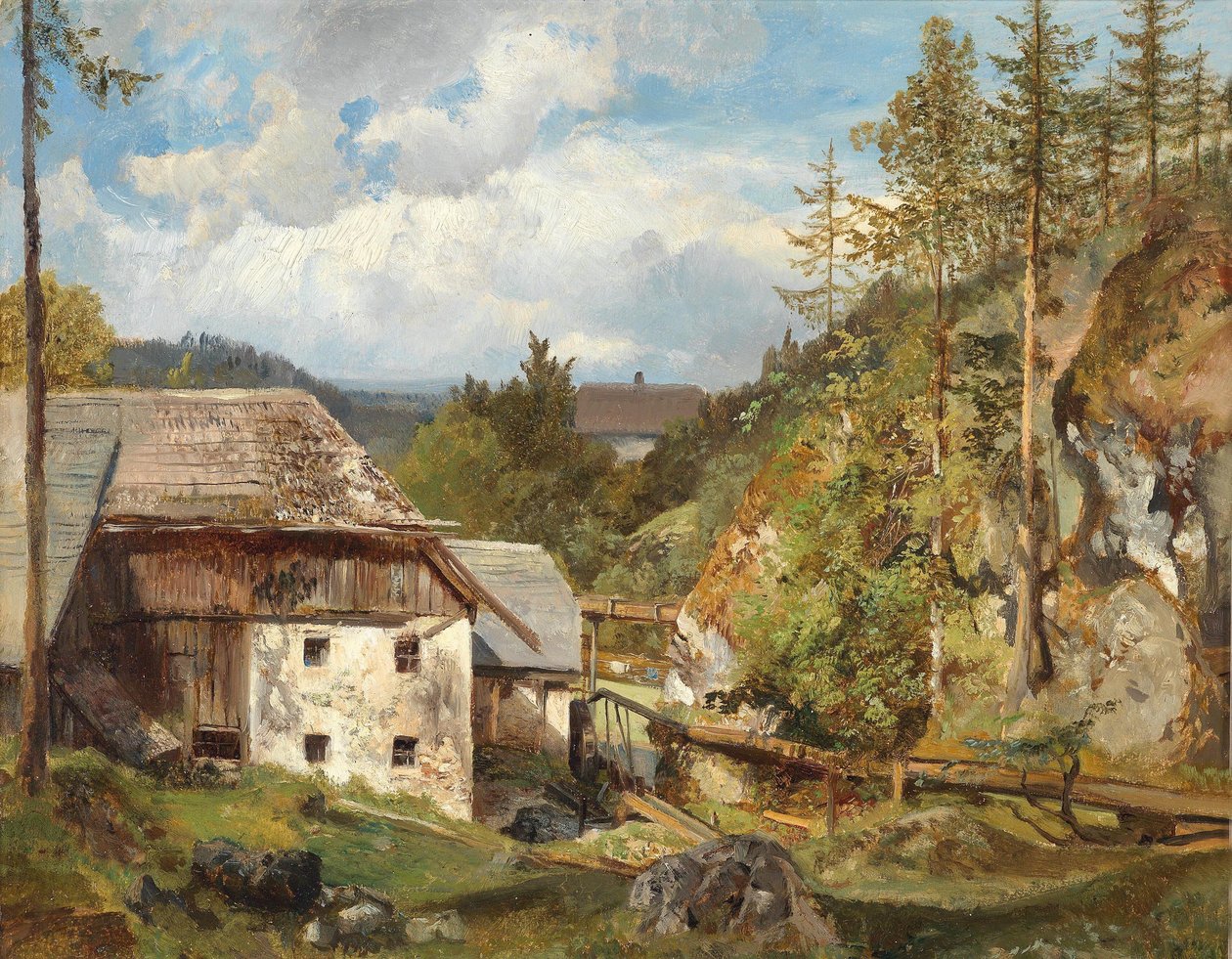 Le moulin dans le bois - Emil Jakob Schindler