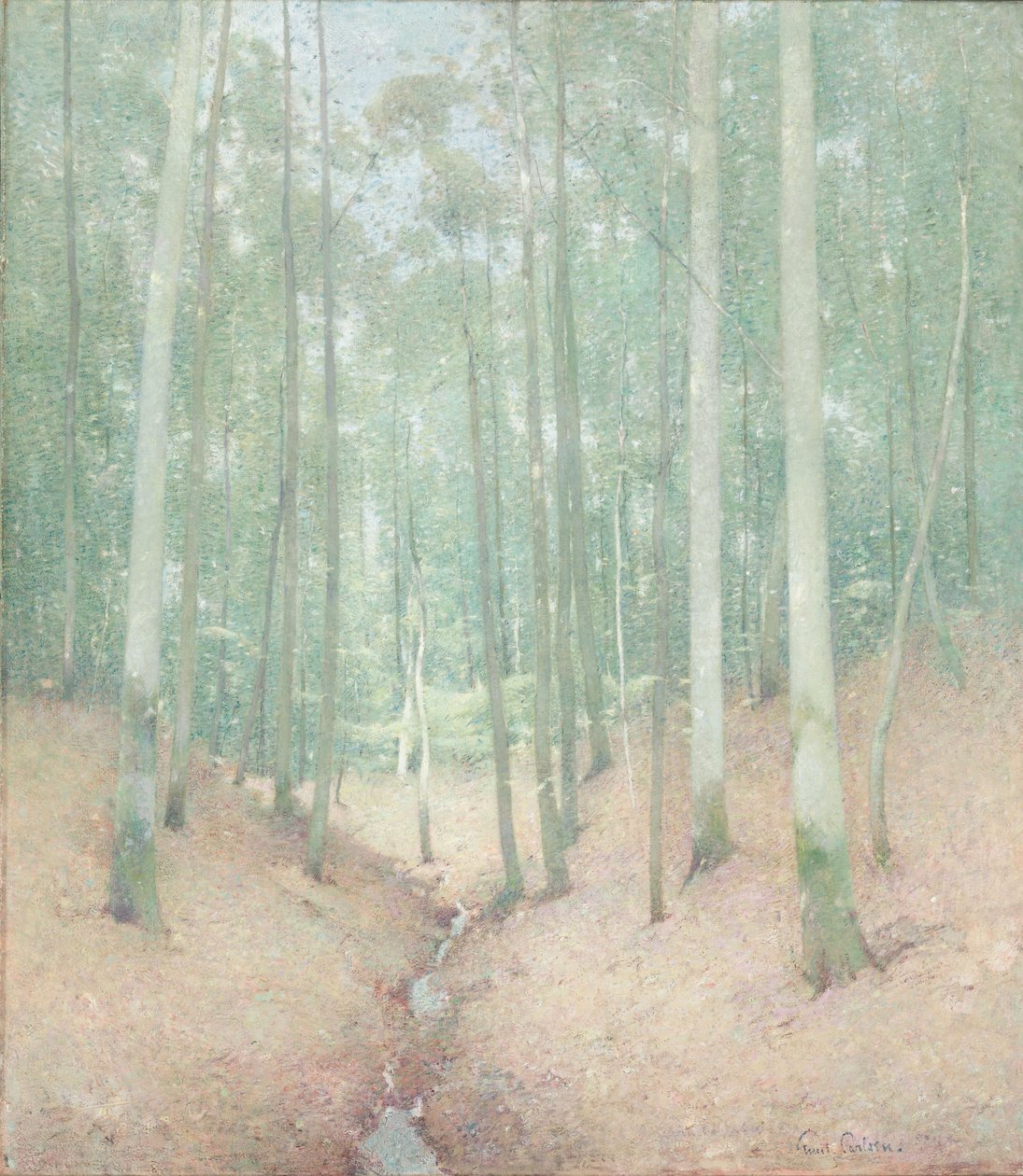 Intérieur de bois, vers 1910 - Emil Carlsen