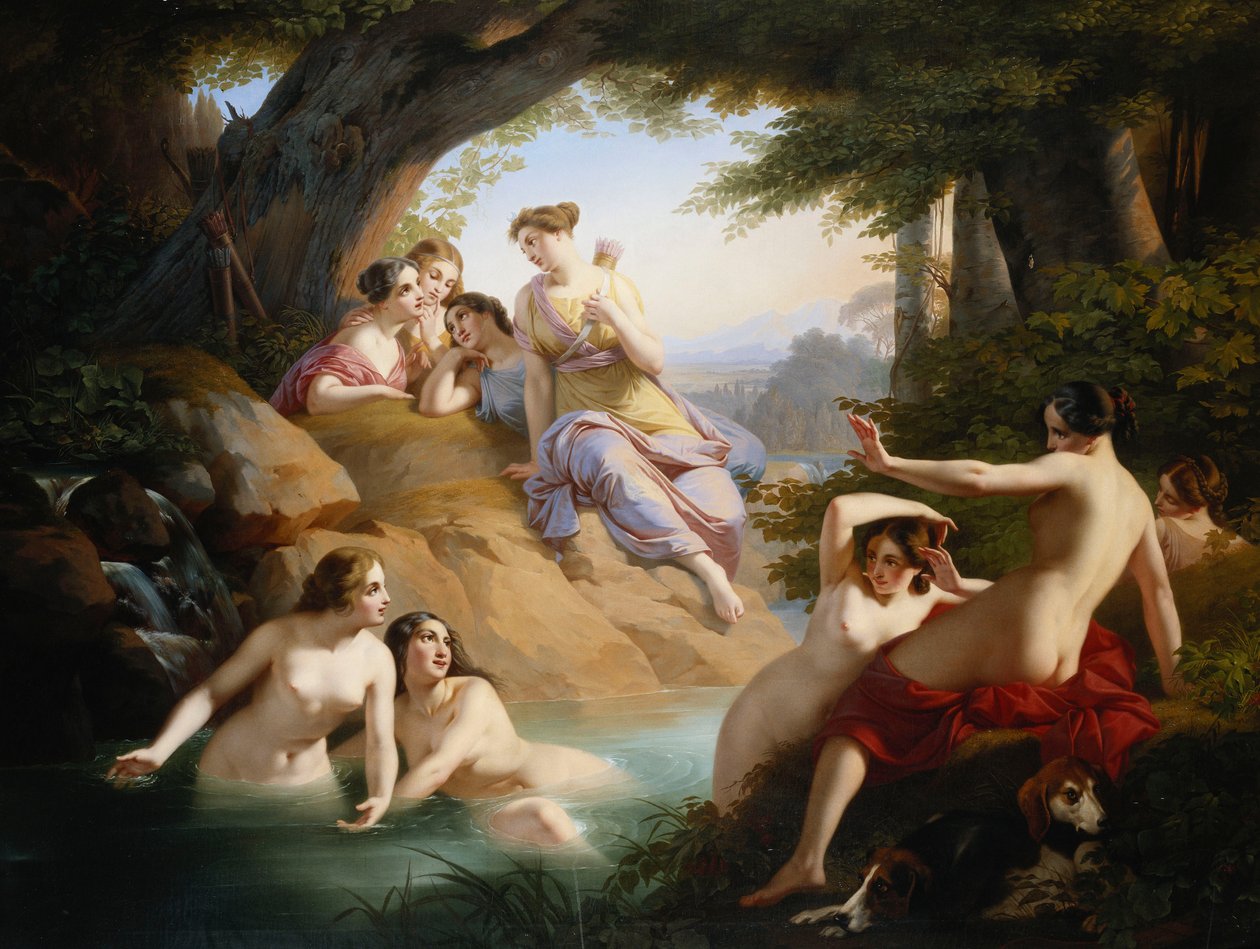 Diane et les nymphes se baignant, 1846 - Emil Jacobs