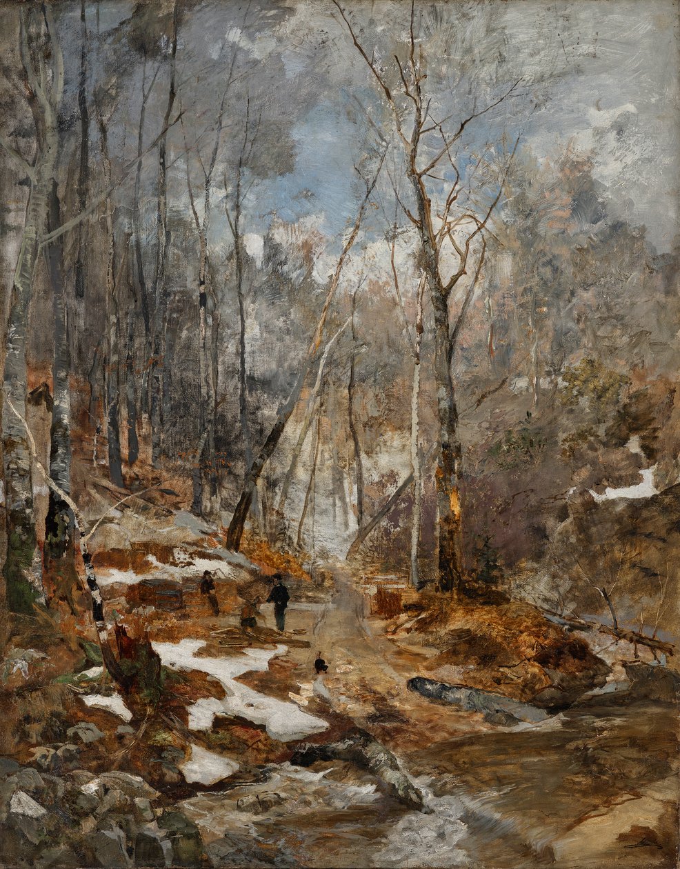 Ambiance de février - Pré-printemps dans la forêt viennoise - Emil Jakob Schindler