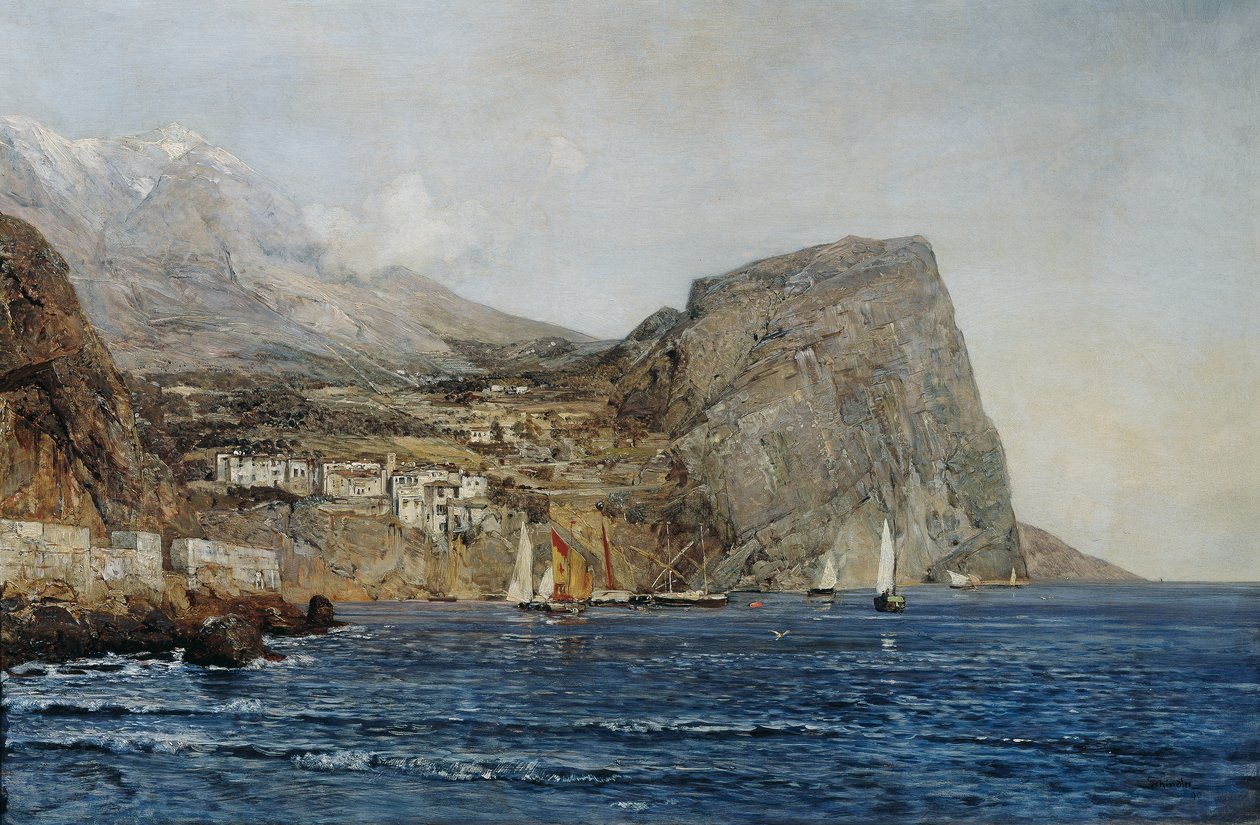 Paysage côtier en Dalmatie - Emil Jakob Schindler