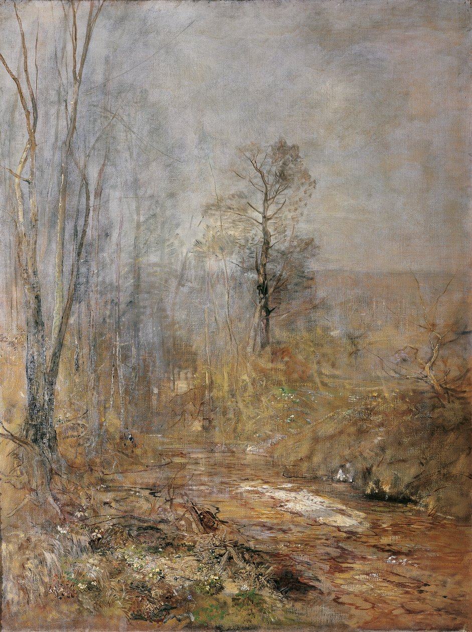 Ambiance de mars – début du printemps dans la forêt viennoise - Emil Jakob Schindler